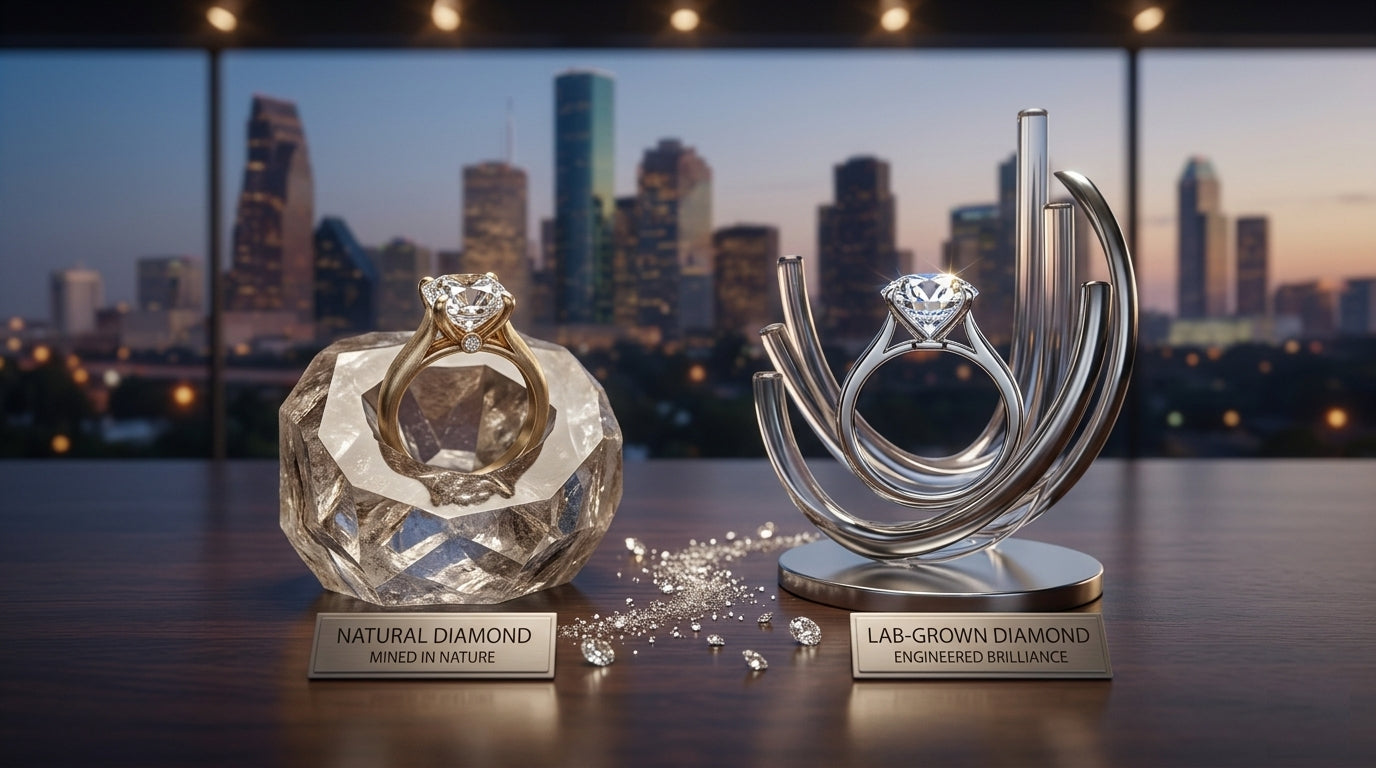 Lab-Grown vs Natural Diamonds: What Houston Couples Need to Know Before They Buy