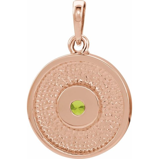 14k-rose-natural-peridot-disc-pendant