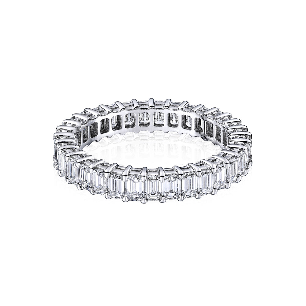 DFJ Platinum Shared Prong Set Diamond Band, 2.84tw