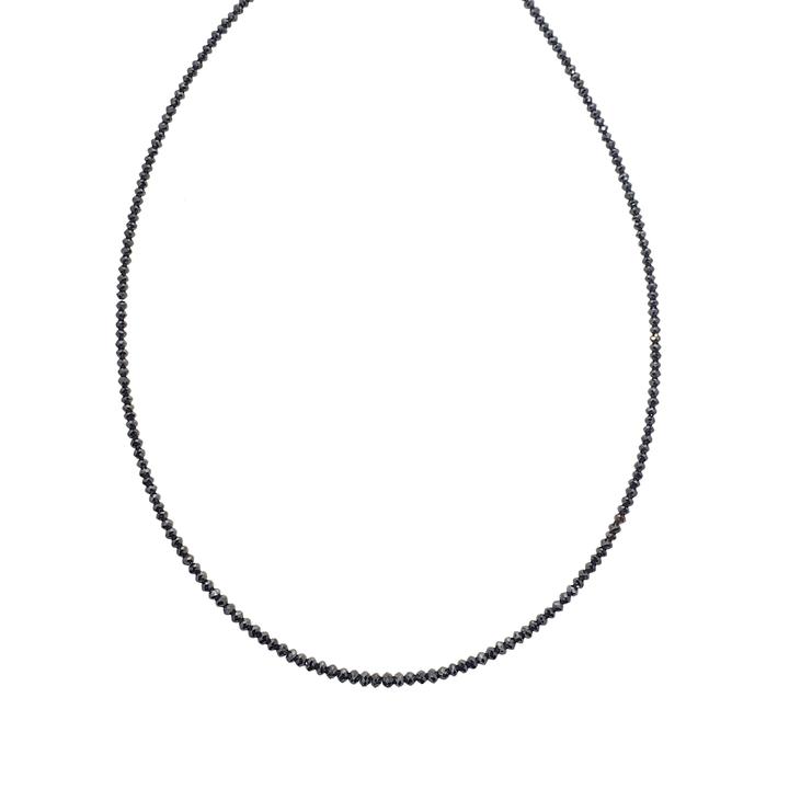 Sethi Couture 14 Karat Yellow Gold Noir Medium Black Diamond Necklace