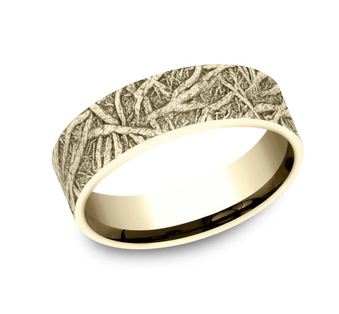 Benchmark 14 Karat Yellow Gold Wedding Band - The Origin