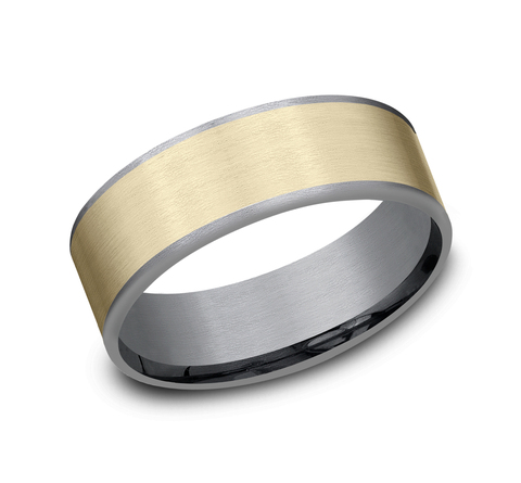 Ammara Stone "The Rembrandt" Tantalum/14K Yellow Band