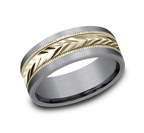 Ammara Stone &quot;The Harvest&quot; Tantalum/14K Yellow Band