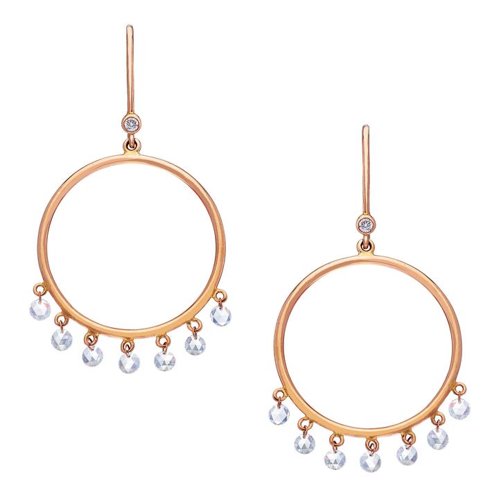 Sethi Couture 18 Karat Rosé Gold Cien Earrings