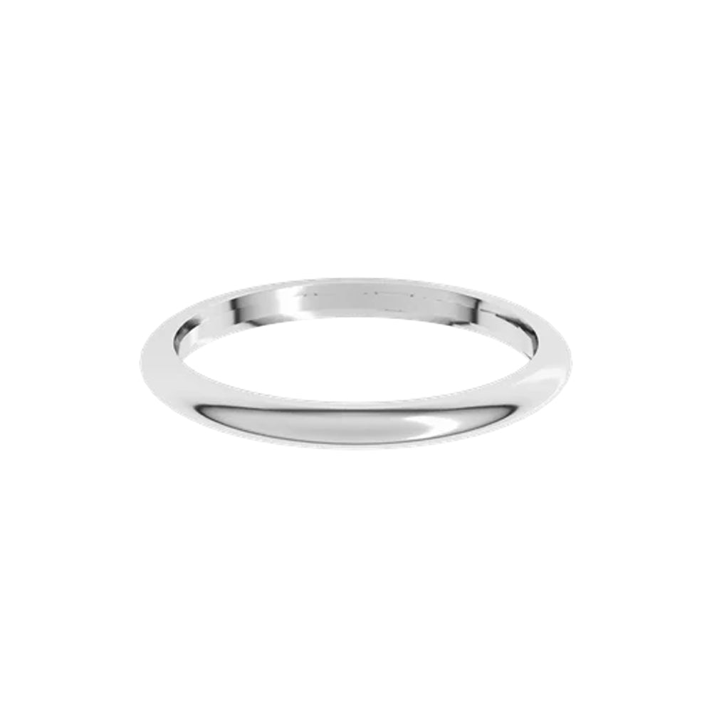 DFJ 14 Karat White Gold Polished Band