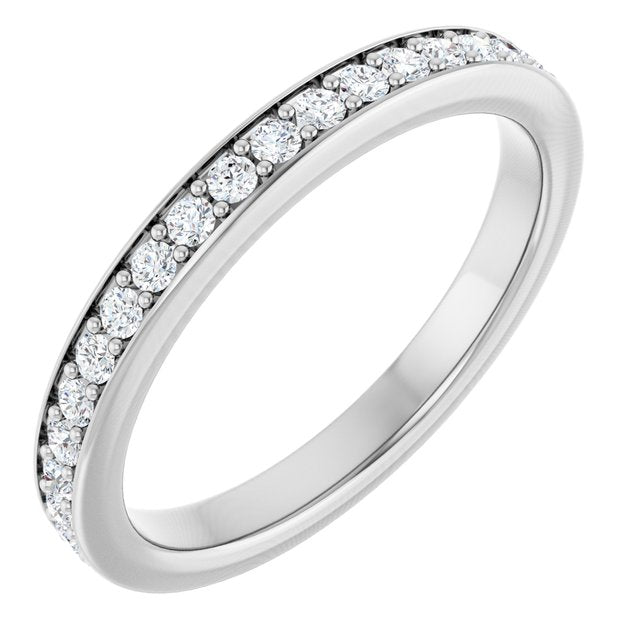 14K Rose Natural Diamond Eternity Band