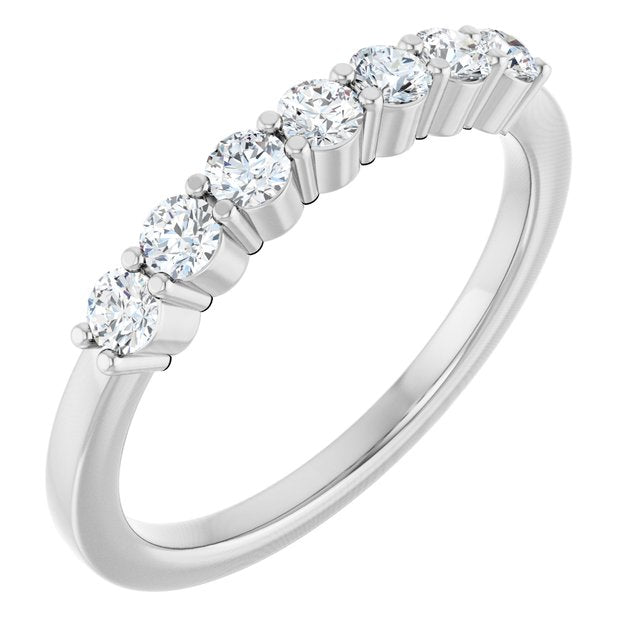 14K Rose Natural Diamond Anniversary Band