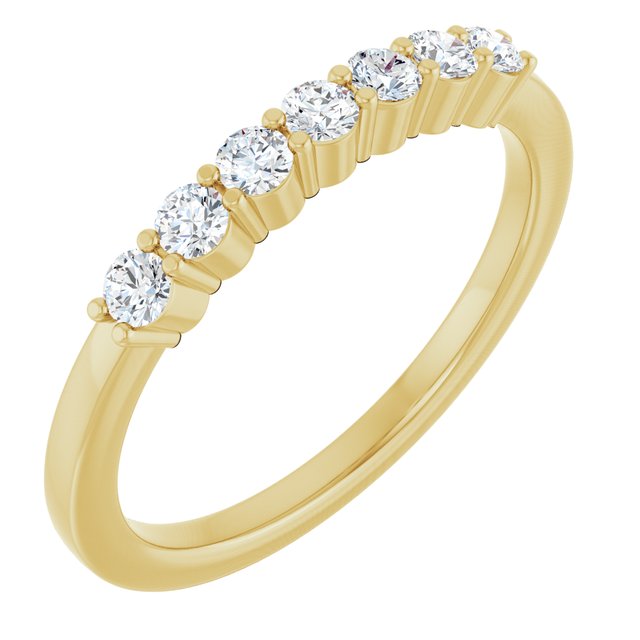14K Rose Natural Diamond Anniversary Band