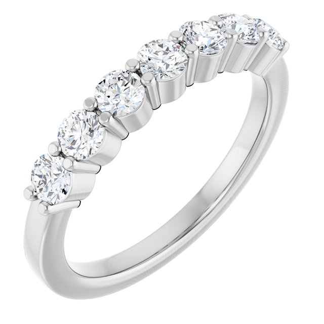 14K Rose Natural Diamond Anniversary Band