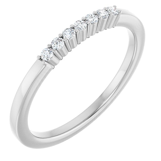 14K Rose Natural Diamond Anniversary Band