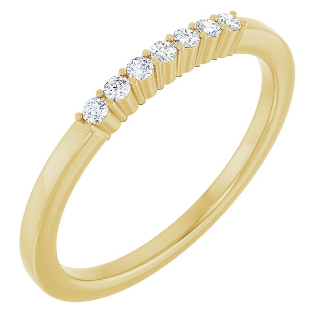 14K Rose Natural Diamond Anniversary Band
