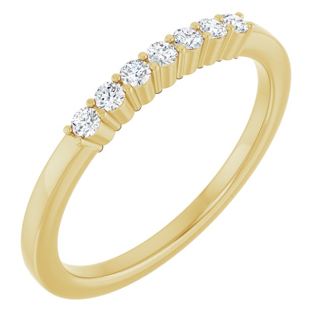 14K Rose Natural Diamond Anniversary Band