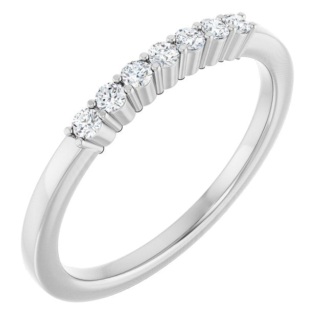14K Rose Natural Diamond Anniversary Band