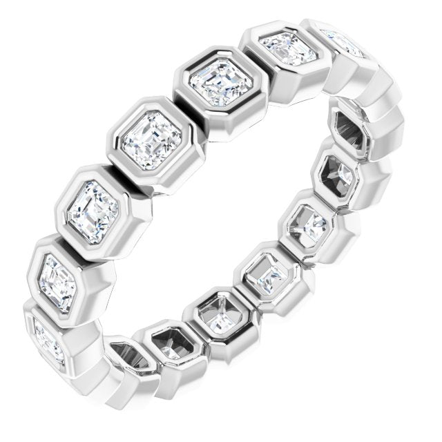 14K Rose Natural Diamond Eternity Band