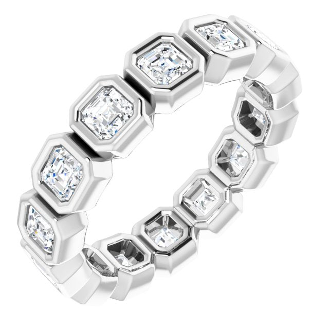 14K Rose Natural Diamond Eternity Band