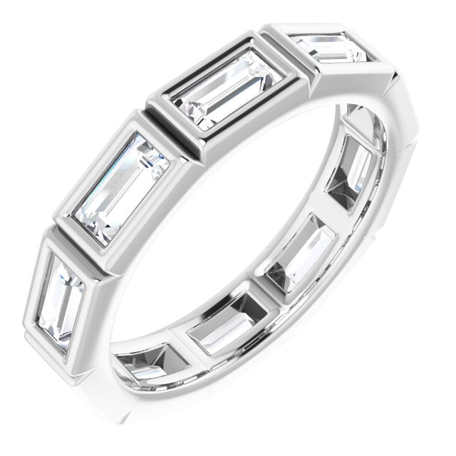 14K Rose Natural Diamond Eternity Band