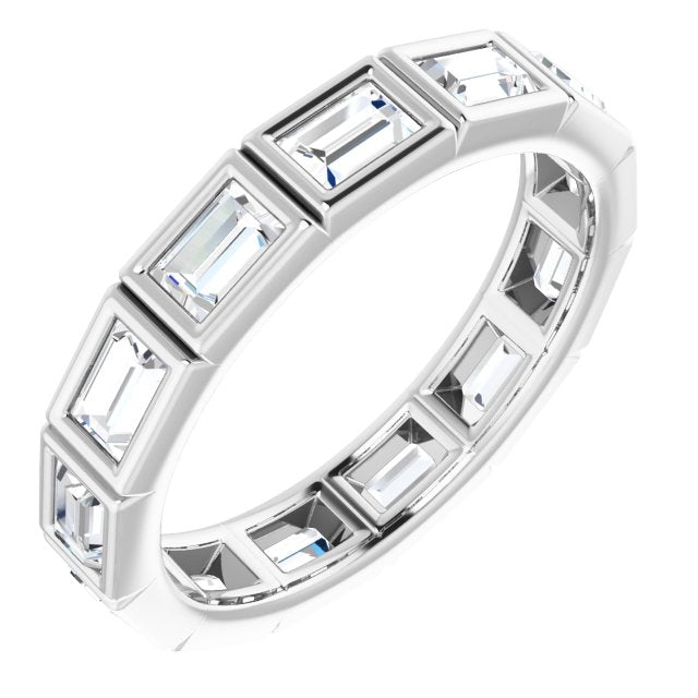 14K Rose Natural Diamond Eternity Band