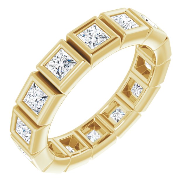 14K Rose Natural Diamond Eternity Band