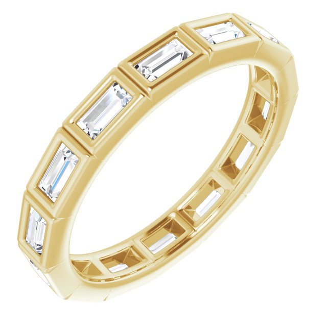 14K Rose Natural Diamond Eternity Band