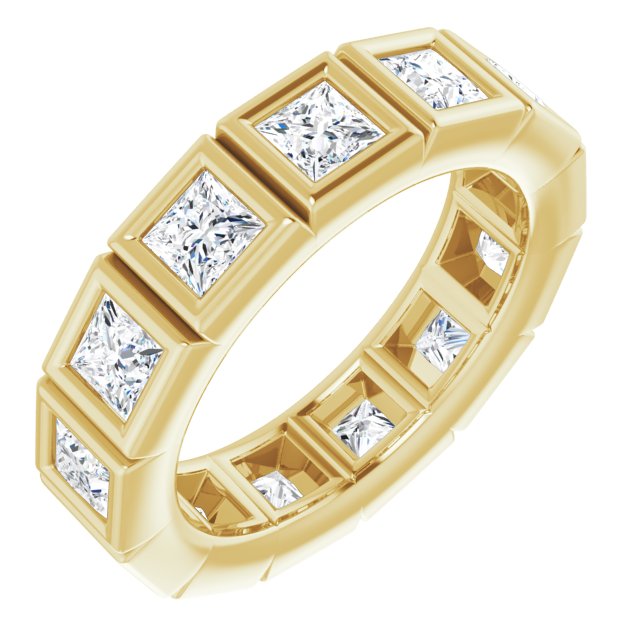 14K Rose Natural Diamond Eternity Band