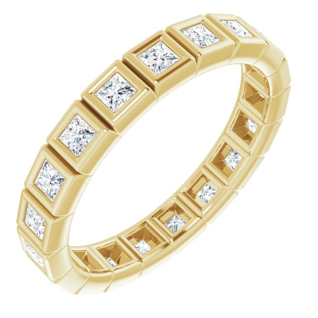 14K Rose Natural Diamond Eternity Band