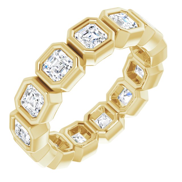 14K Rose Natural Diamond Eternity Band