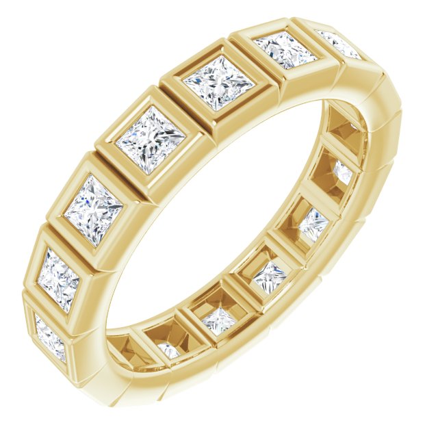 14K Rose Natural Diamond Eternity Band