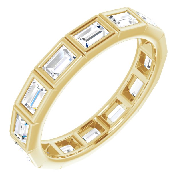 14K Rose Natural Diamond Eternity Band