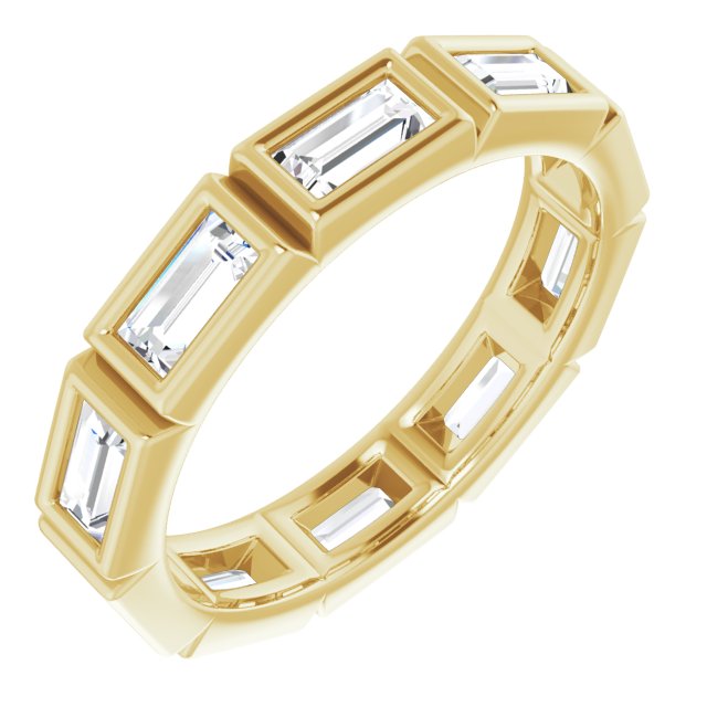 14K Rose Natural Diamond Eternity Band