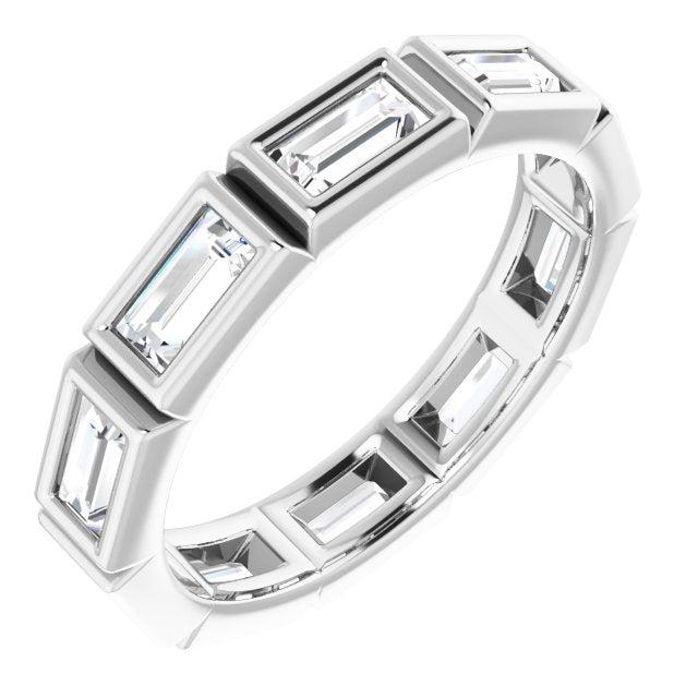 14K Rose Natural Diamond Eternity Band