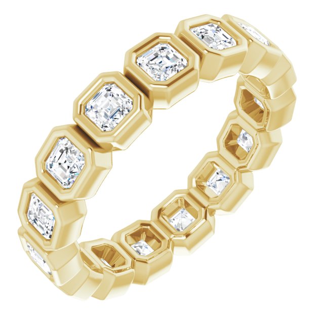 14K Rose Natural Diamond Eternity Band