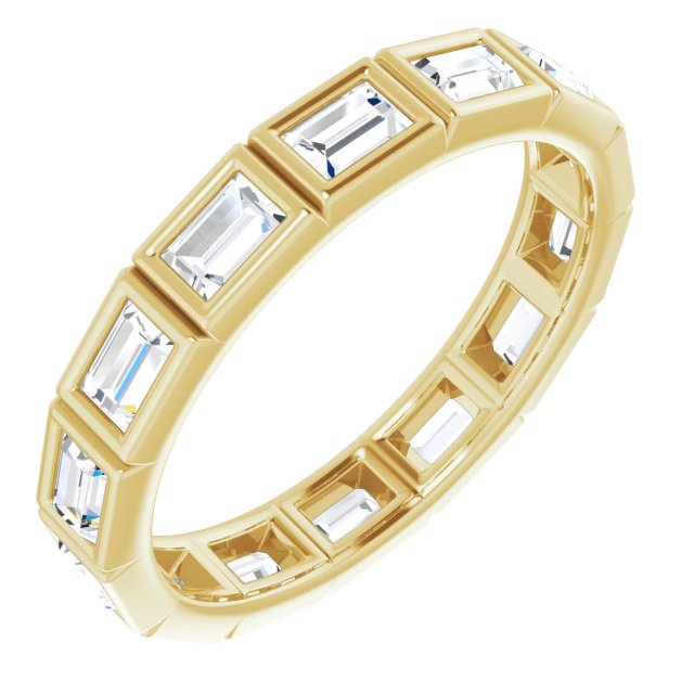 14K Rose Natural Diamond Eternity Band
