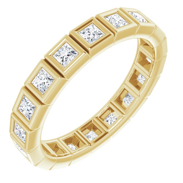 14K Rose Natural Diamond Eternity Band
