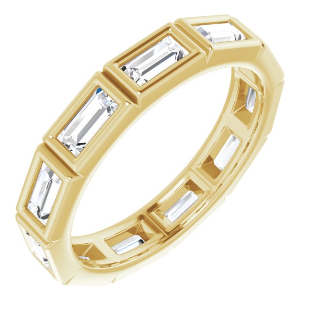 14K Rose Natural Diamond Eternity Band