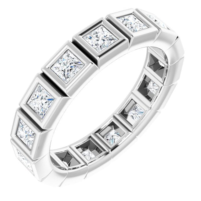 14K Rose Natural Diamond Eternity Band