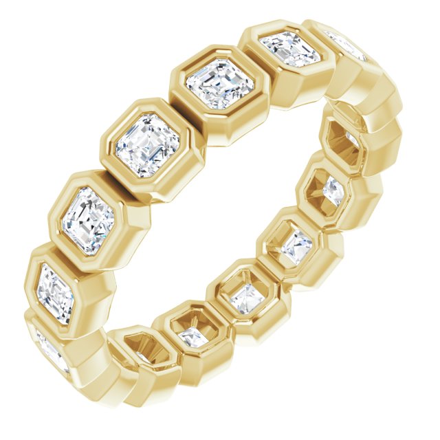 14K Rose Natural Diamond Eternity Band