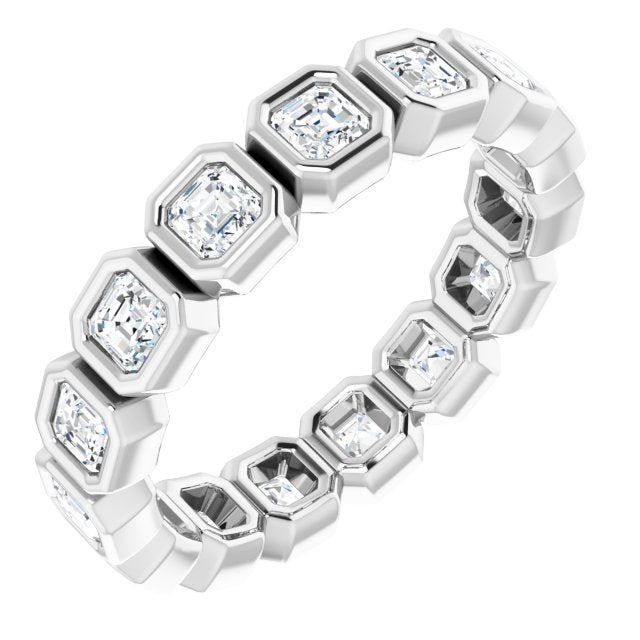 14K Rose Natural Diamond Eternity Band