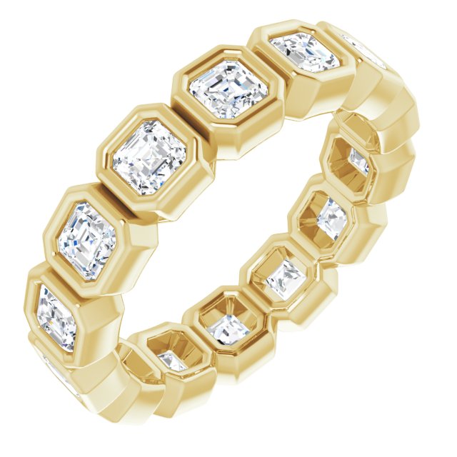 14K Rose Natural Diamond Eternity Band
