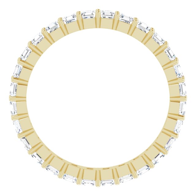 14K Yellow Diamond Eternity Band