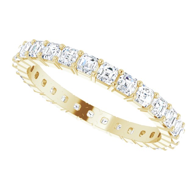 14K Yellow Diamond Eternity Band