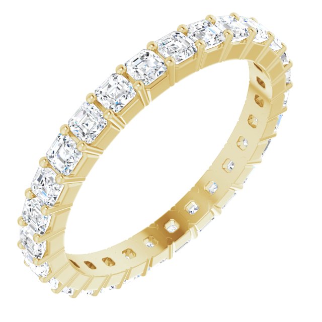 14K Yellow Diamond Eternity Band