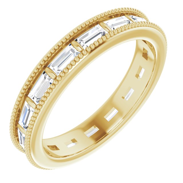 14K White Diamond Eternity Band
