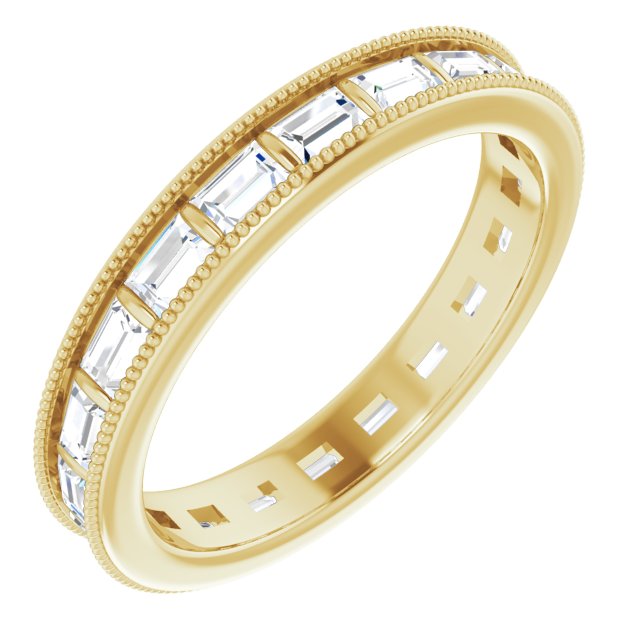 14K White Diamond Eternity Band