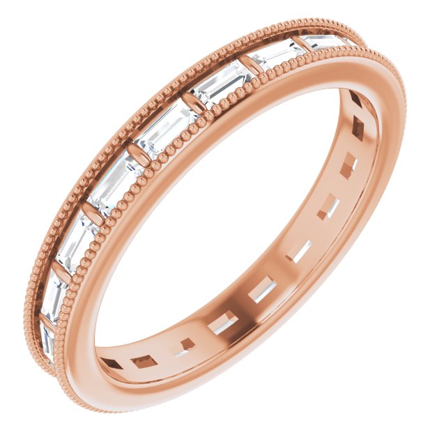 14K White Diamond Eternity Band