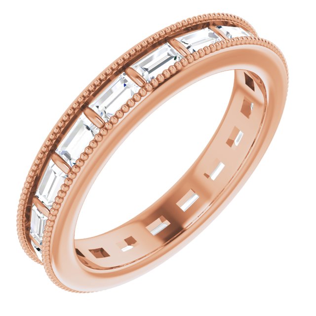 14K White Diamond Eternity Band
