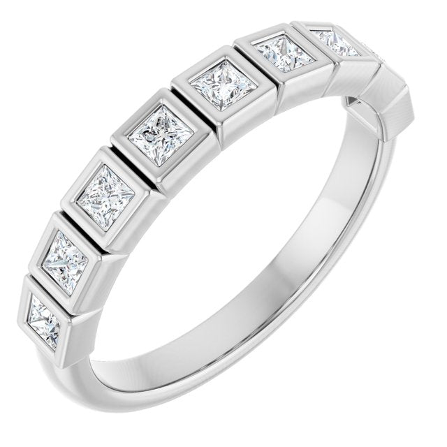 14K Rose Natural Diamond Anniversary Band