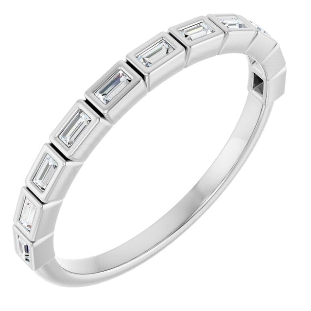 14K Rose Natural Diamond Anniversary Band