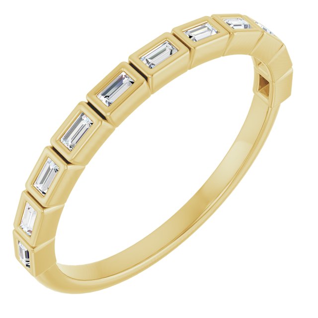 14K Rose Natural Diamond Anniversary Band