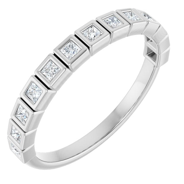 14K Rose Natural Diamond Anniversary Band