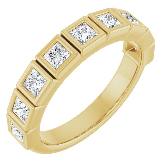 14K Rose Natural Diamond Anniversary Band
